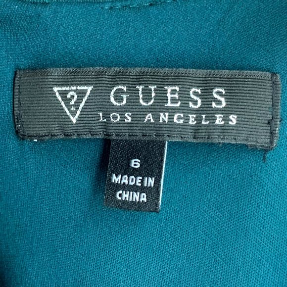 Guess Dark Teal Cut-Out Dress - Picture 10 of 10